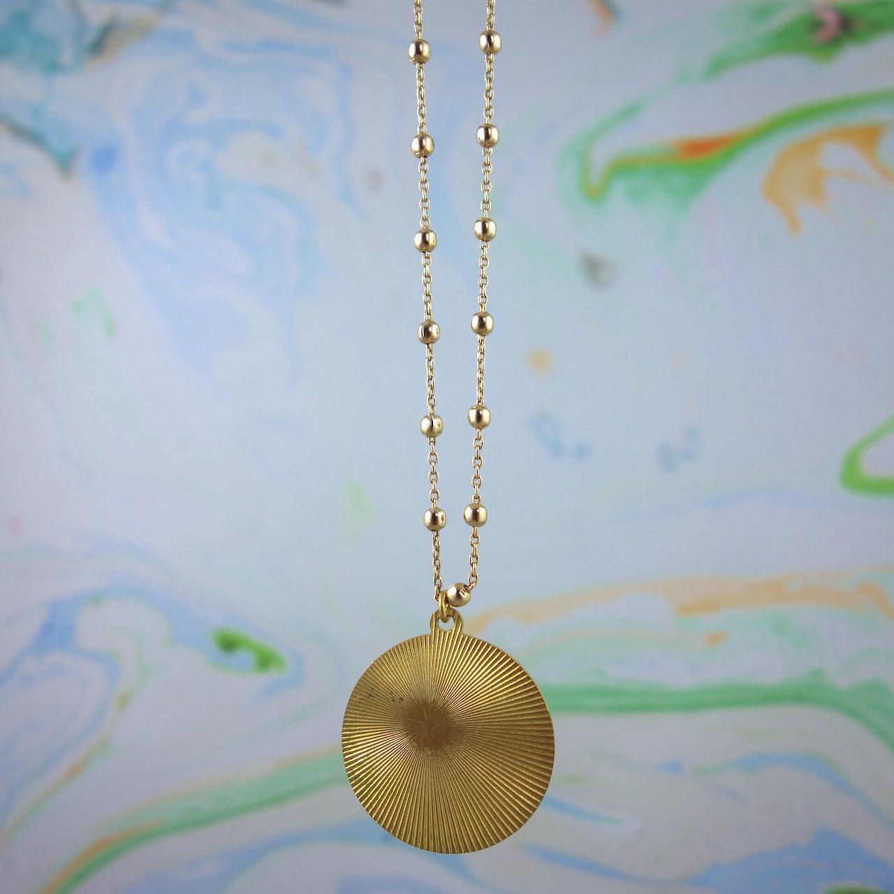 collier_josephine_roulotte_plaque-or-retro-esprit_vintage_medaille