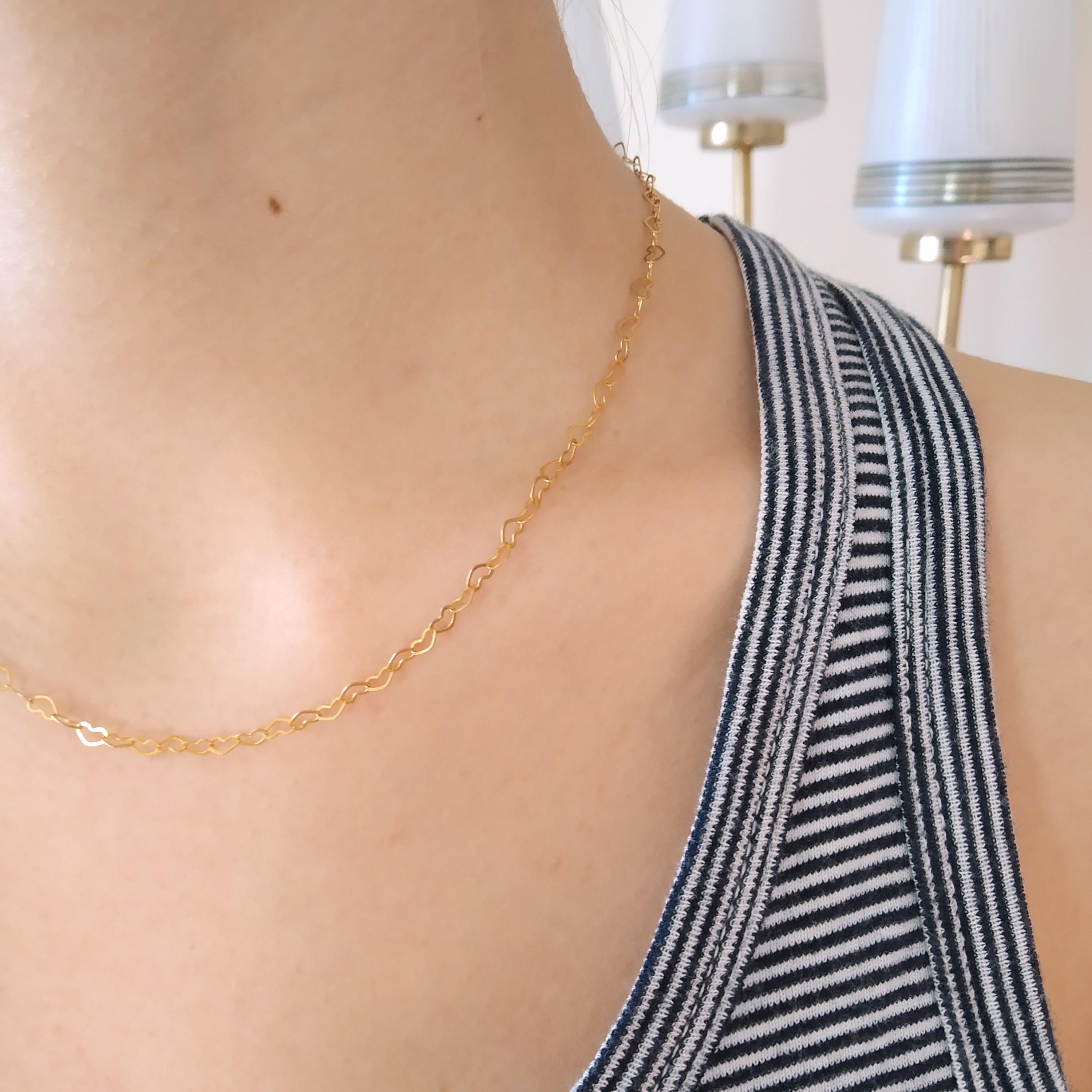 collier_romance_coeur_amour_dore_or_fin_roulotte_mannequin