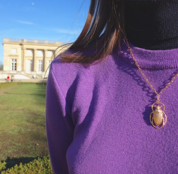 Collier scarabée doré – Image 3